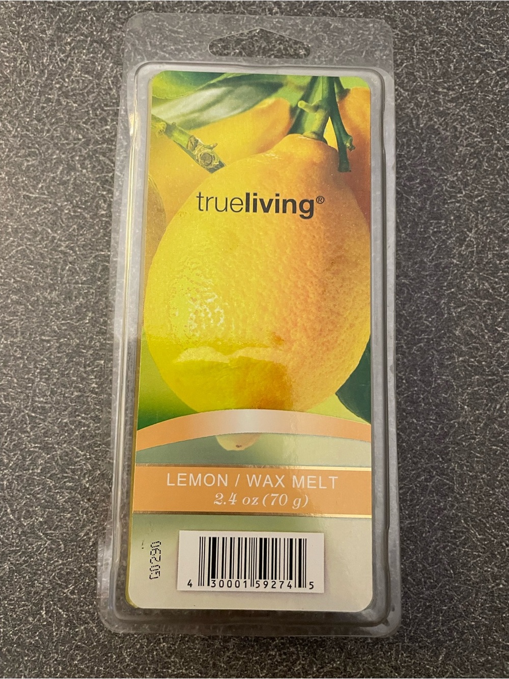 TrueLiving Lemon Wax Melt - Bright Yellow Citrus Scent